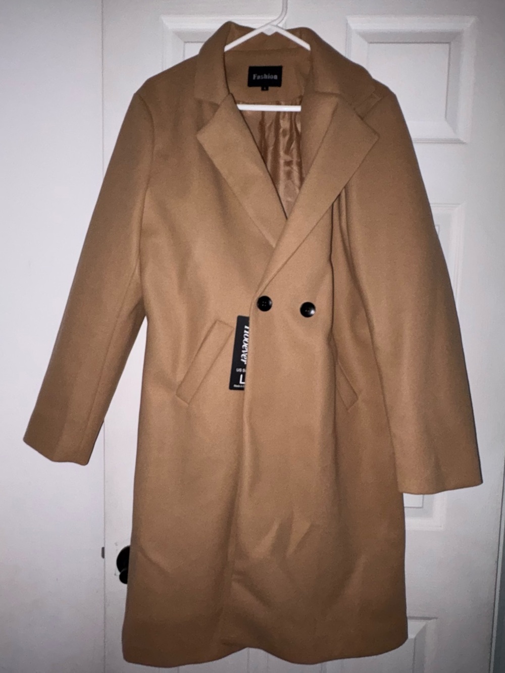 Camel Wool-Blend women Overcoat